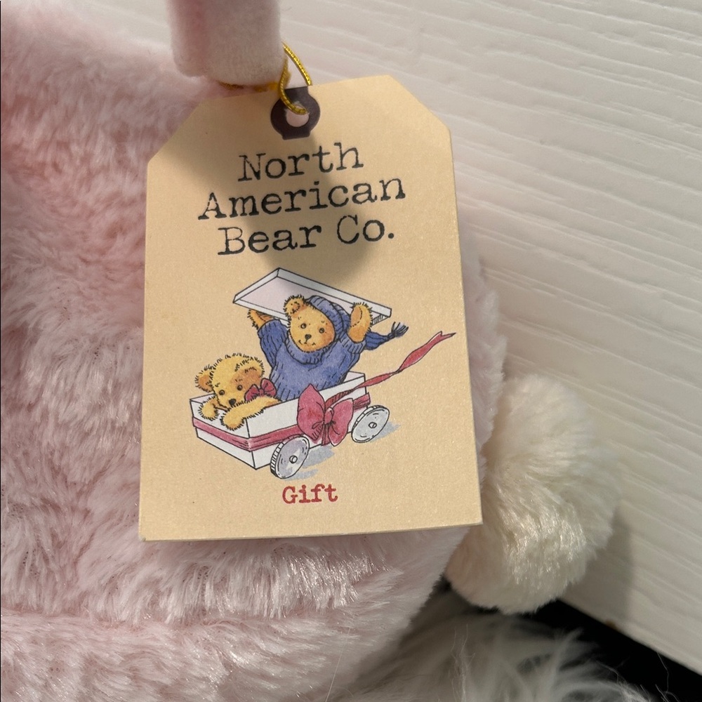 NORTH AMERICAN BEAR CO. Pink Plush Bunny Bag - Picture 2 of 7